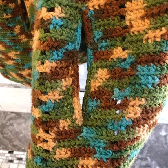 Vintage Handmade Poncho in Earth Tones…Gorgeous! - Picture 6 of 7